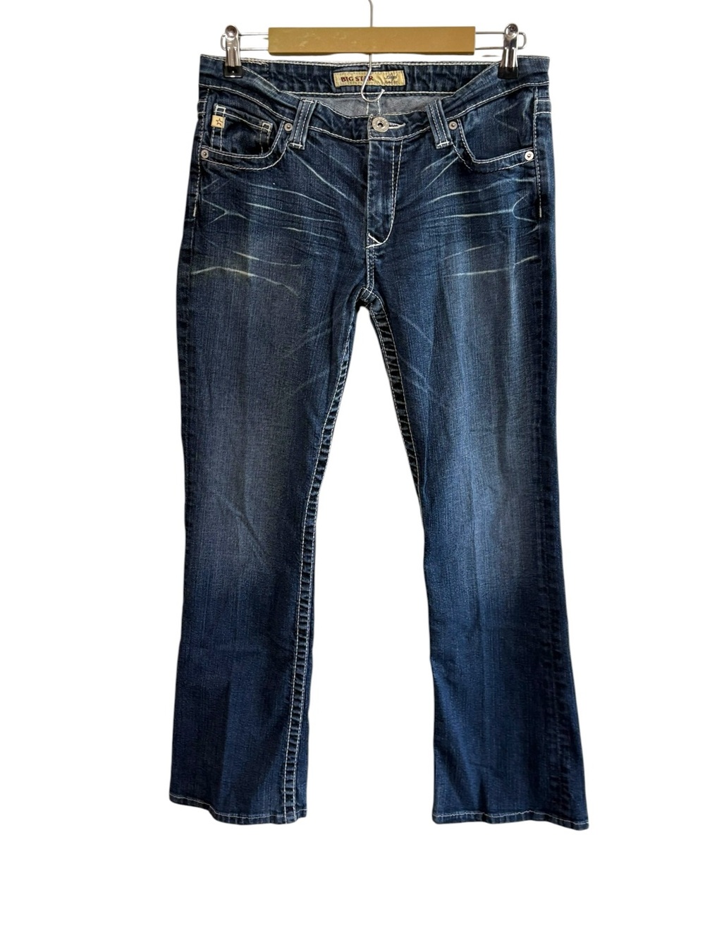 Big Star Size 30 Hazel Curvy Fit Dark Wash Bootcut Jeans Western Cowgirl Country